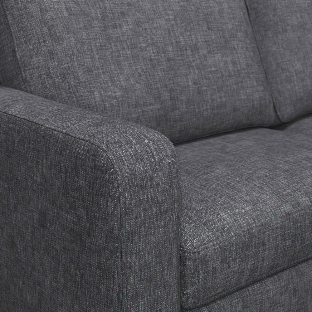 York 4 Seater Grey Turin Sofa Suite Image 6