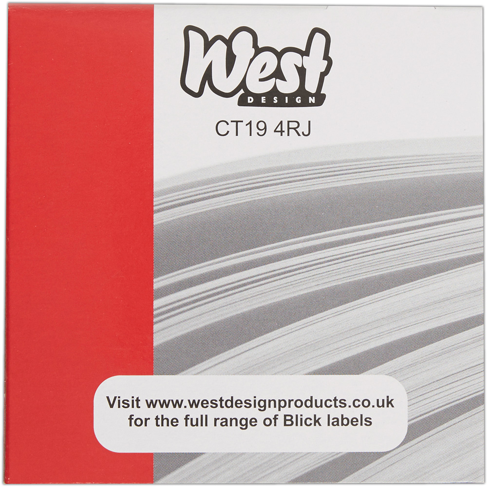 Blick White Rectangular Self Adhesive Label in Dispenser 19 x 25mm 1200 Pack Image 2
