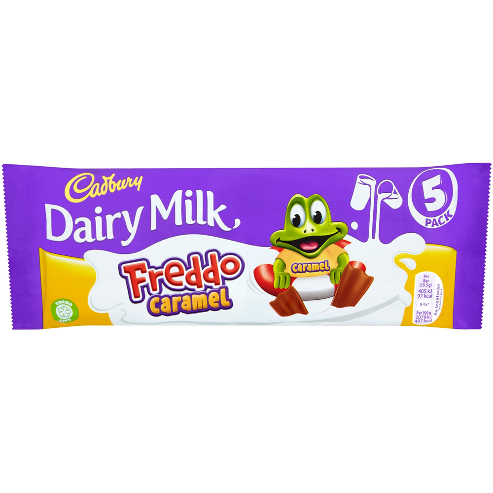 Cadbury Dairy Milk Freddo Caramel Bar 5 Pack Image
