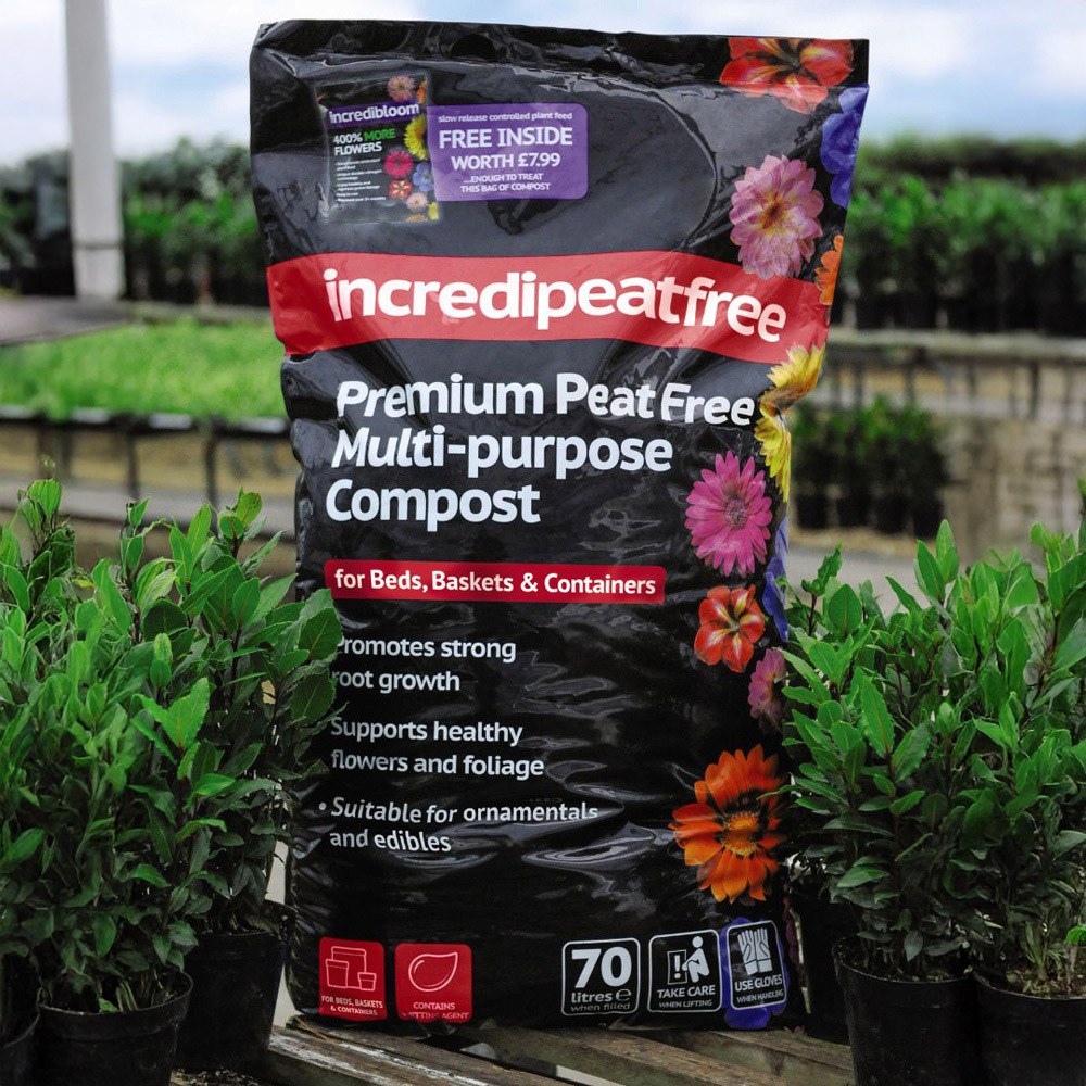 Thompson and Morgan Multi Purpose IncrediPeatFree Compost 70L Image 2