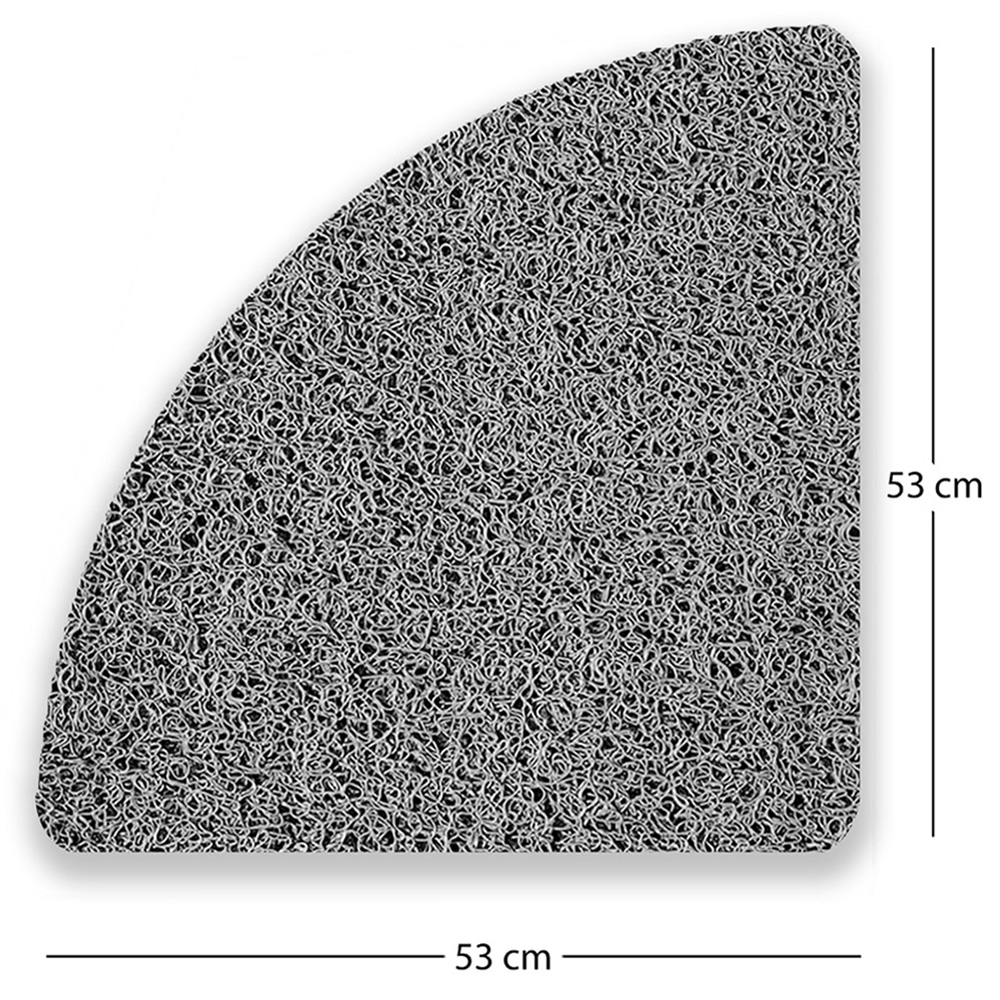 Nicoman Spaghetti Quadrant Corner Shower Mat 53cm Image 6