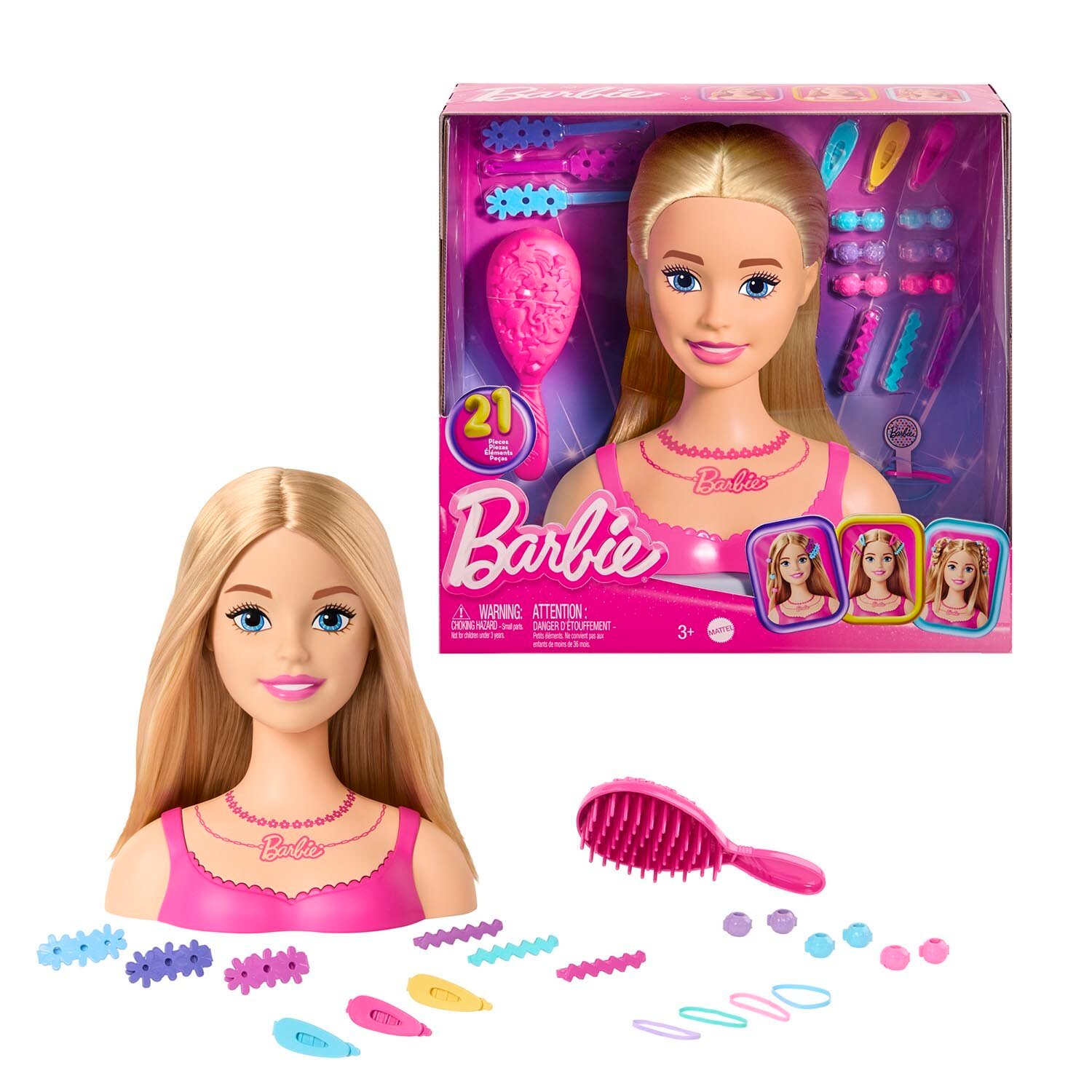 Barbie Styling Head and Accessories - Pink Image 2