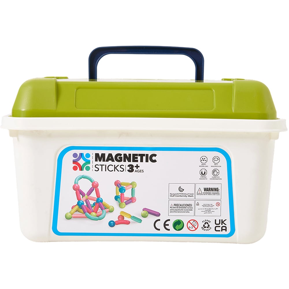 H&O Direct 88 Piece DIY Magnetic Building Set Image 1