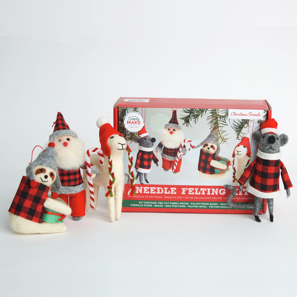 Simply Make Christmas Chums Needle Felting Craft Set 4 Pack Image 9