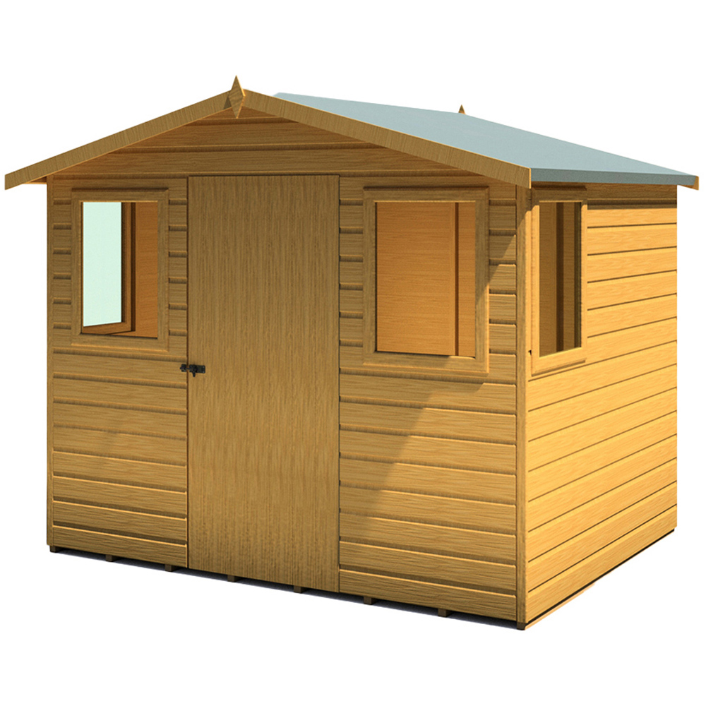Shire Orkney 8 x 6ft Shiplap Apex Garden Shed Image 2