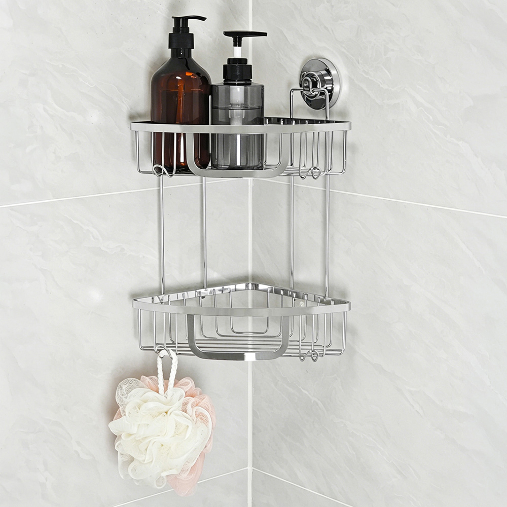 Harrow 2 Tier Corner Caddy Silver Image 2