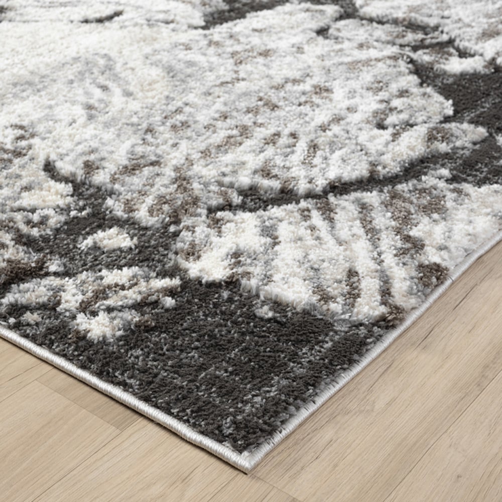 Desire Rugs Eleanor Grey Abstract Embossed Rug 200 x 290cm Image 4