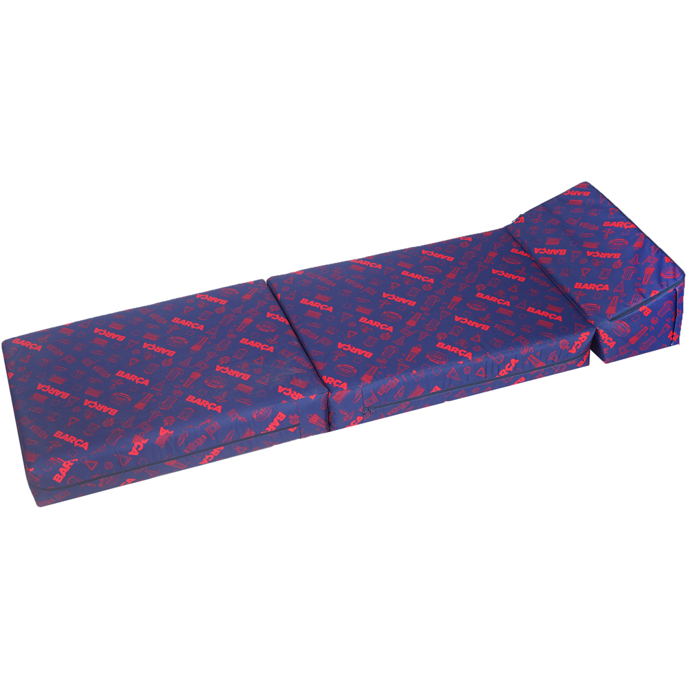 Kaikoo Barcelona Blue and Red Print Chair Bed Image 8