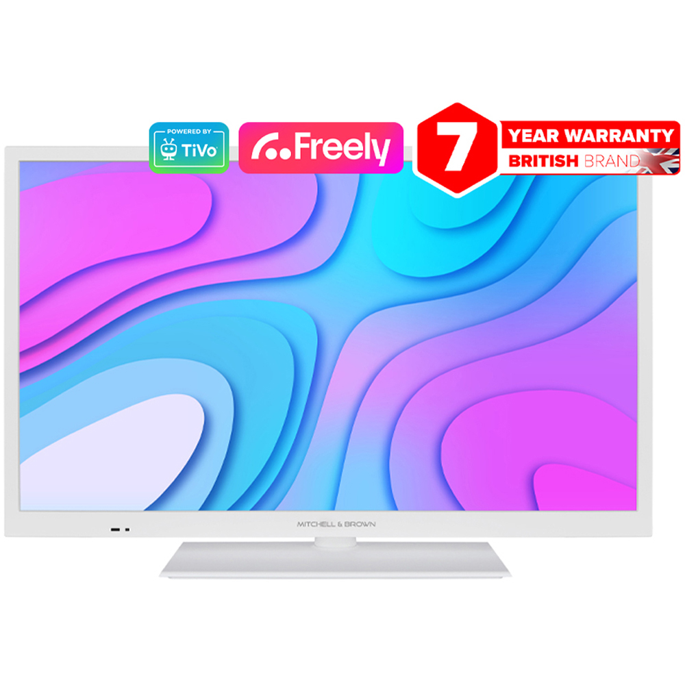 Mitchell & Brown 24 inch HD Ready TiVo White Smart TV with Centre Stand and Freely Image 3