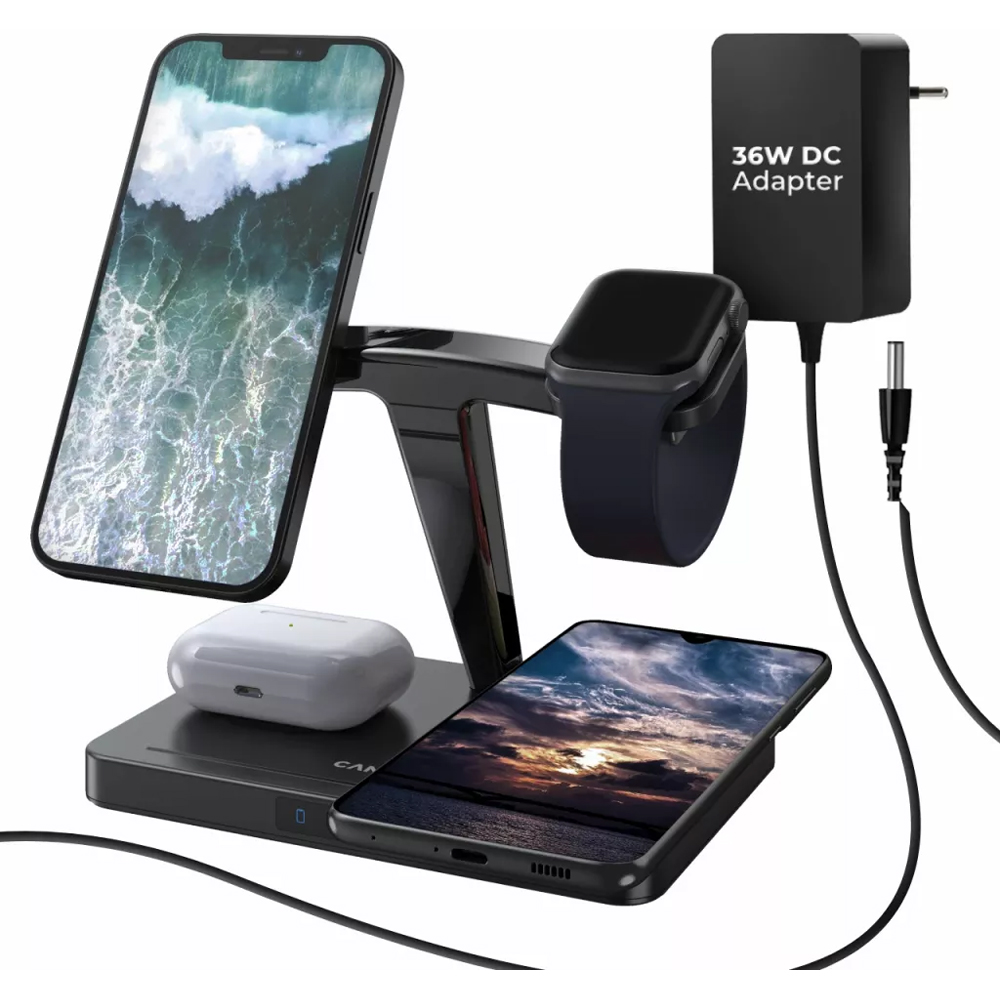 Canyon WS-404 4 in 1 Black Wireless Charger 15W Image 3