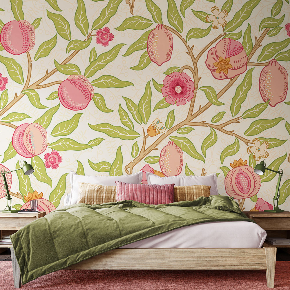 Origin Murals Fruit and Foliage Rose Wall Mural Image 1