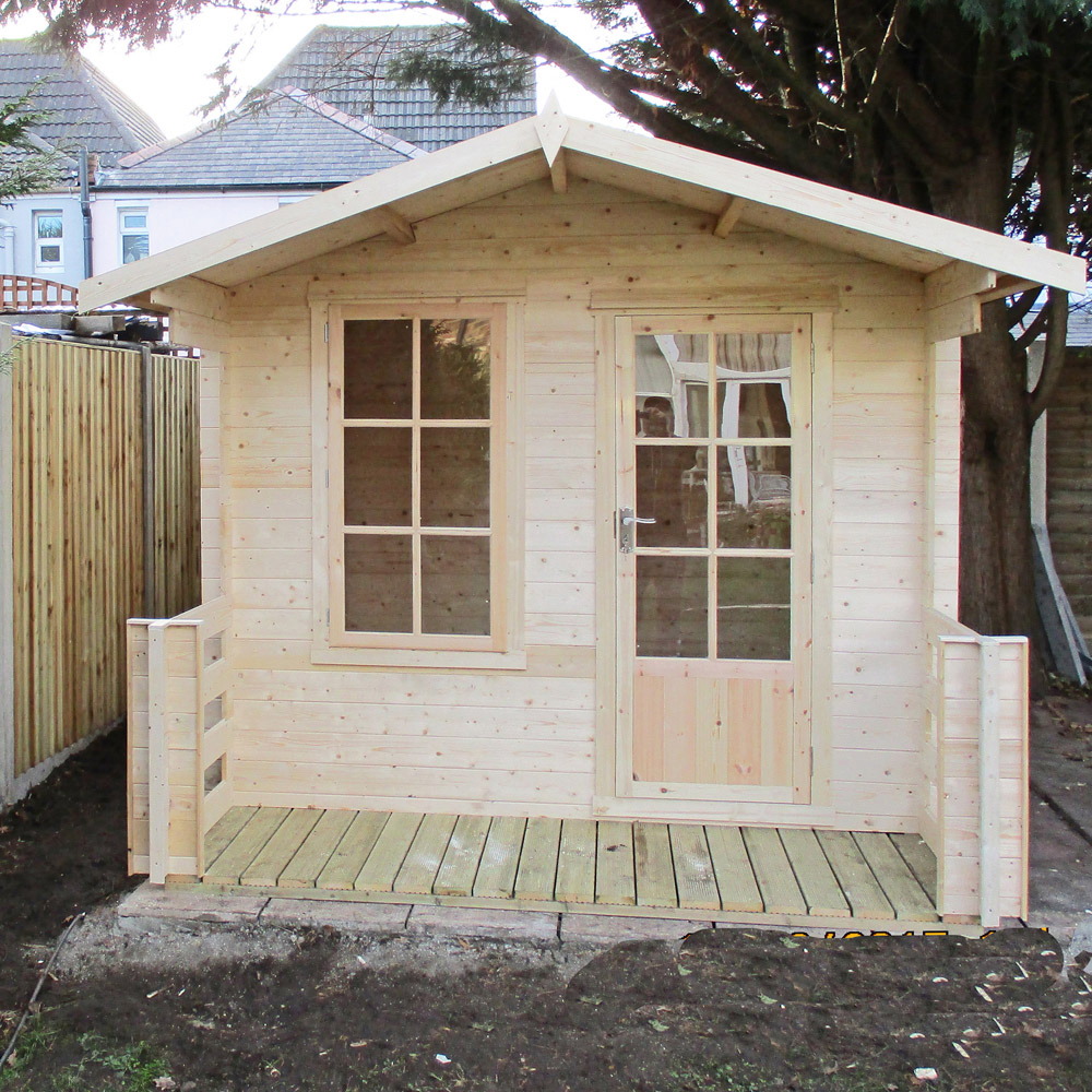 Shire Maulden 10 x 10ft Pressure Treated Log Cabin Including Veranda Image 5