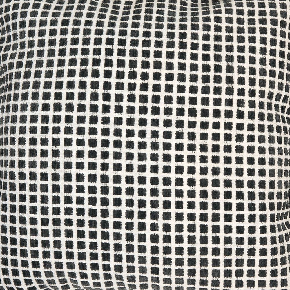 Celine Woven Squares Cushion Black Image 3