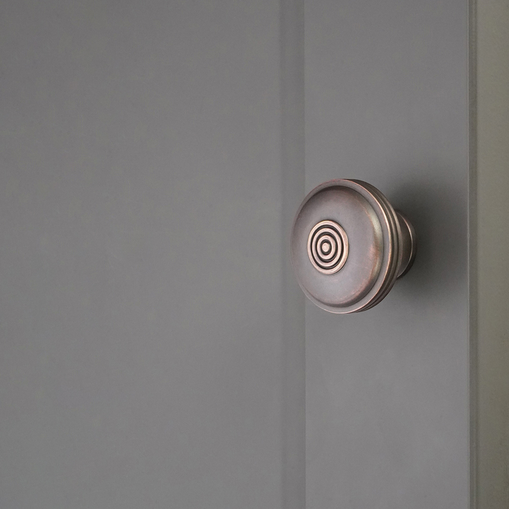 Spira Brass Bloxwich Aged Bronze Large 41mm Cupboard Knob Image 2
