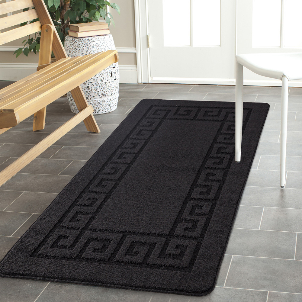 Smart Living Black Plain Gel Back Non-Slip Door Mat 40 x 60cm Image 4