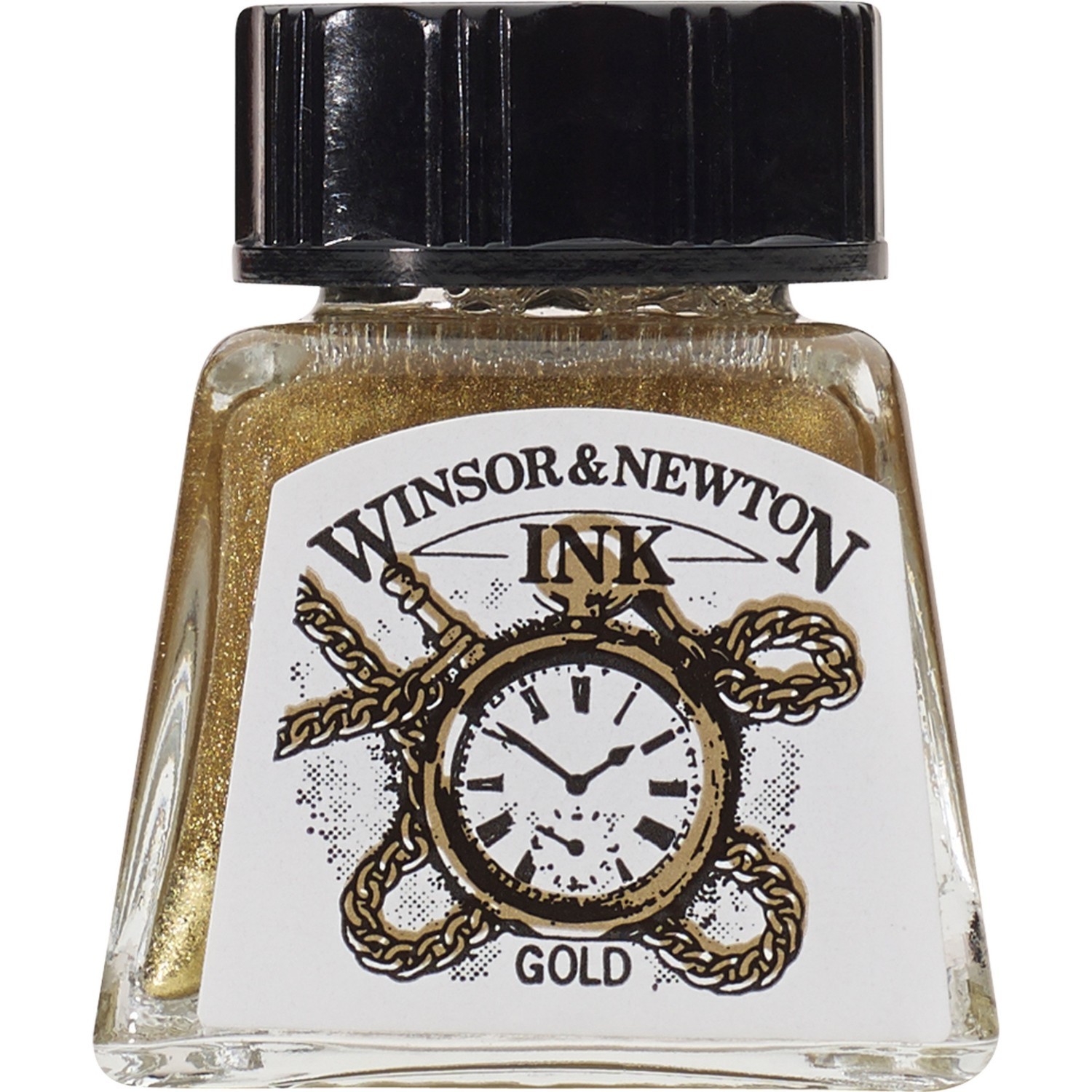 Winsor and Newton 14ml Drawing Ink - Gold Image 1