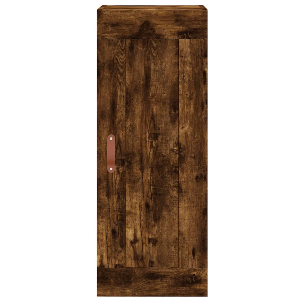 vidaXL Single Door 3 Drawer Smoked Oak Highboard Image 7
