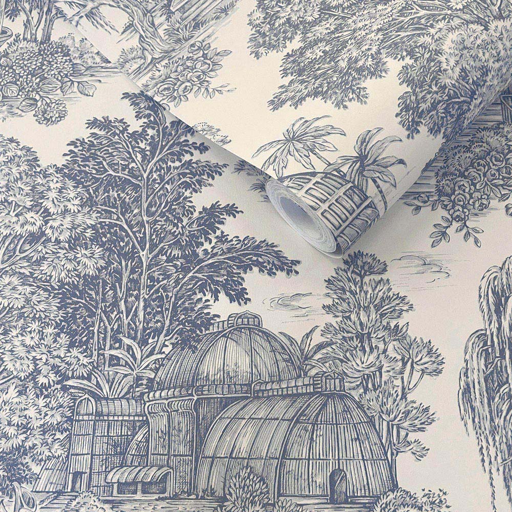 Holden Decor Osterley Blue Wallpaper Image 2