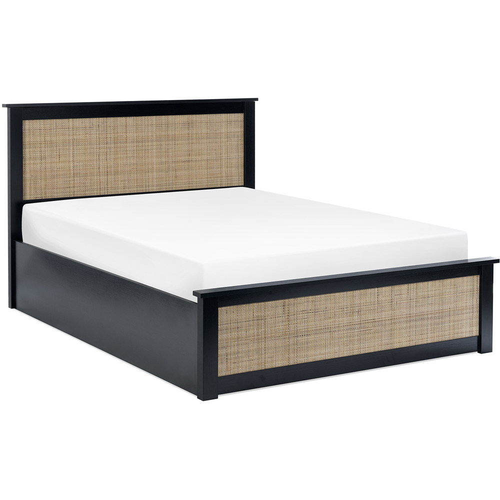 Julian Bowen Padstow Ottoman Double Black Bed Frame Image 2