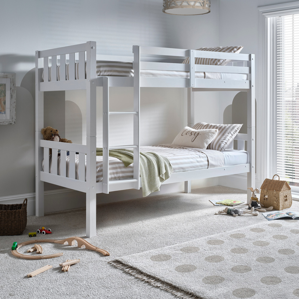Bedmaster Icon White Wooden Bunk Bed Image 1