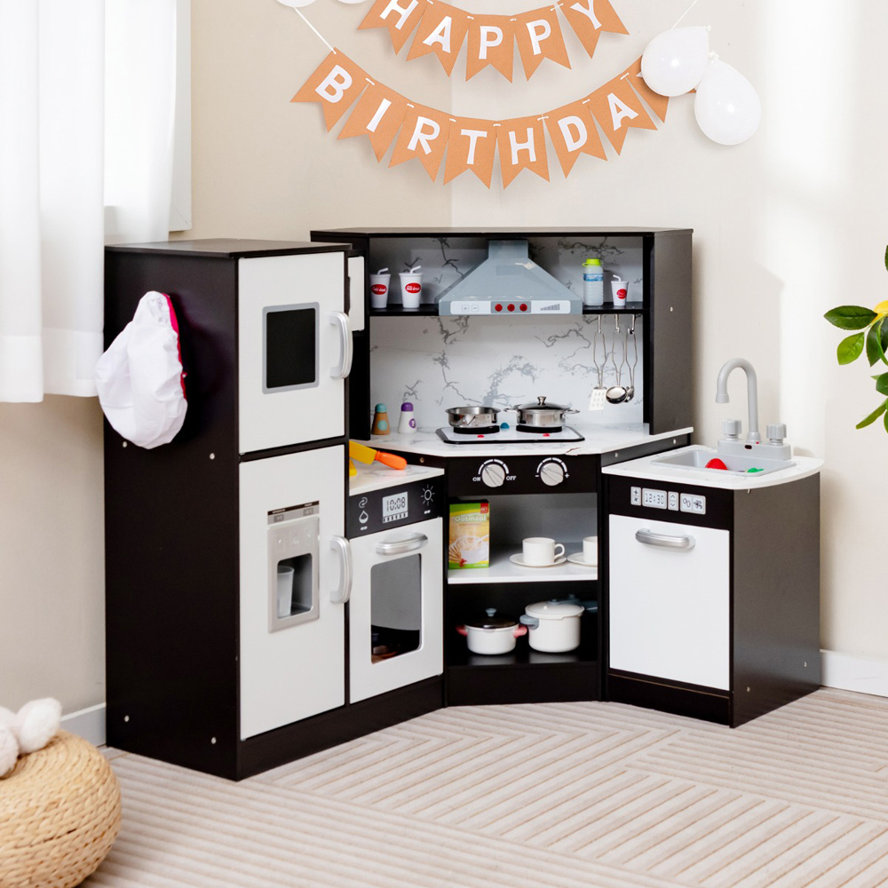 Costway Kids Coffee Kitchen Playset with Wash Basin Image 2