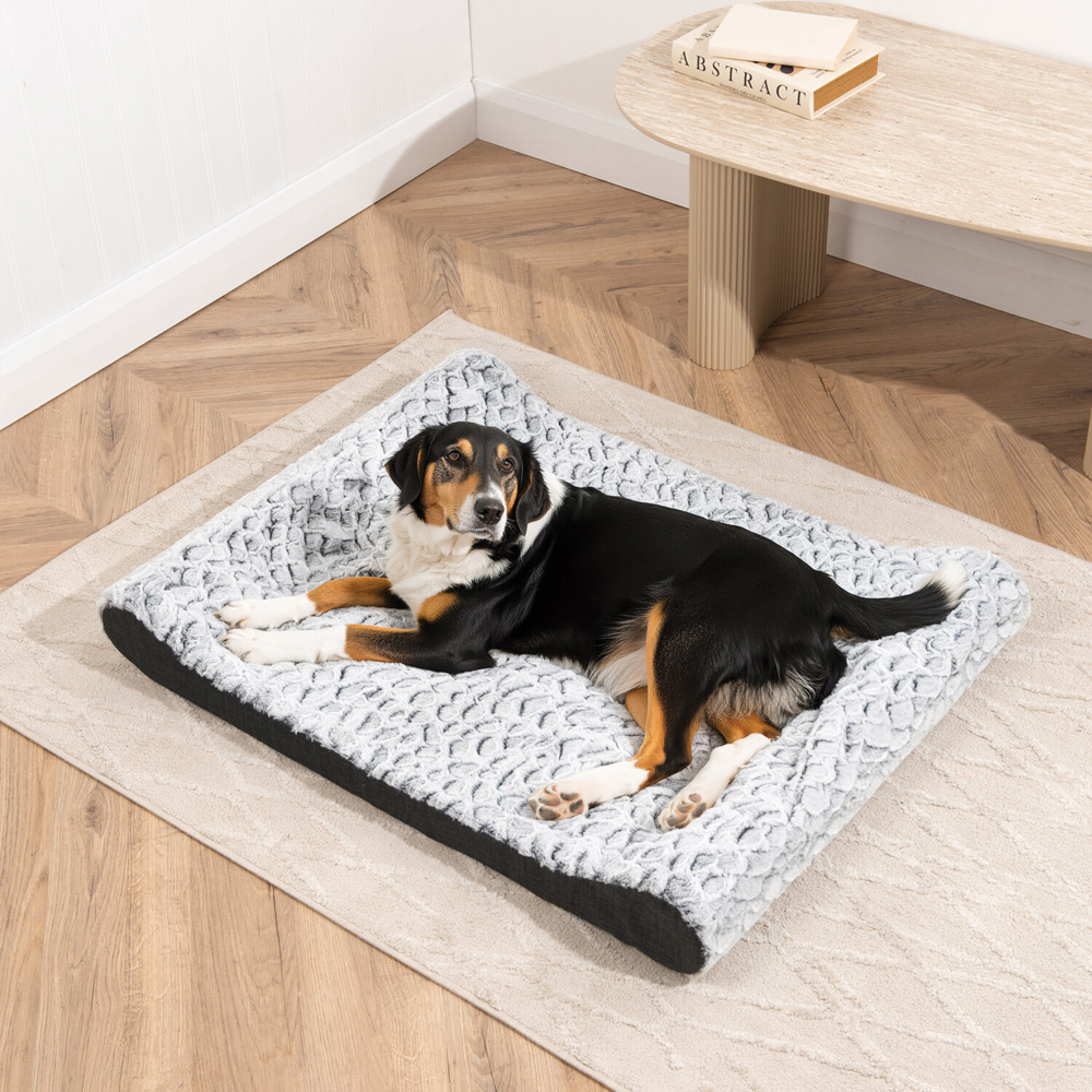 Pebble Sleigh Pet Bed Light Grey Image 2