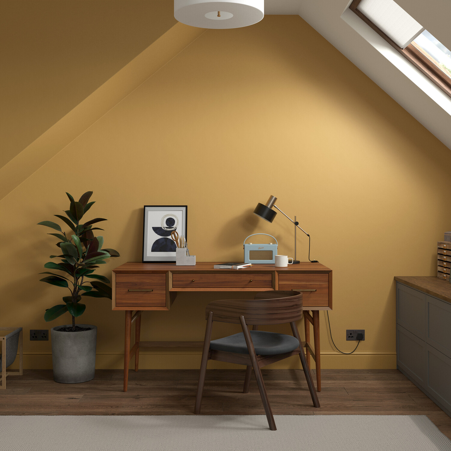 Dulux Heritage Walls and Ceilings Brushed Gold Velvet Matt Emulsion Paint Tester Image 8