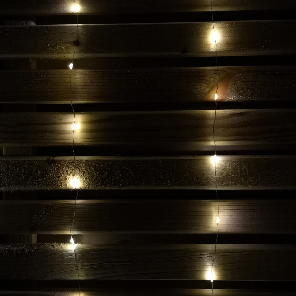 Samuel Alexander 140 Warm White LED Star Curtain Lights Image 5