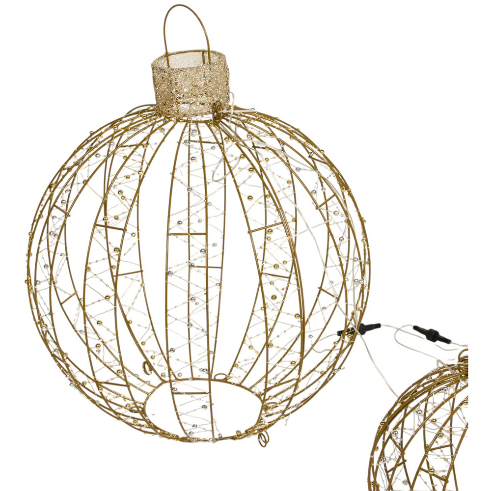 Set of 3 LED Baubles Image 6