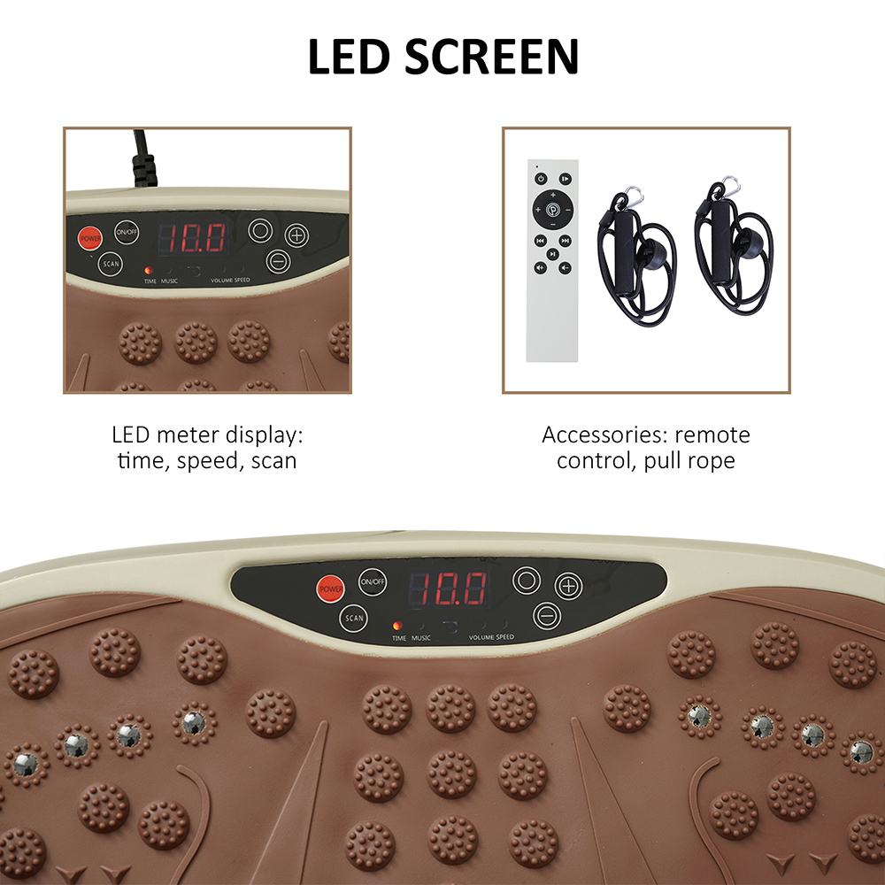HOMCOM Vibration Plate Machine with LED Display Image 6
