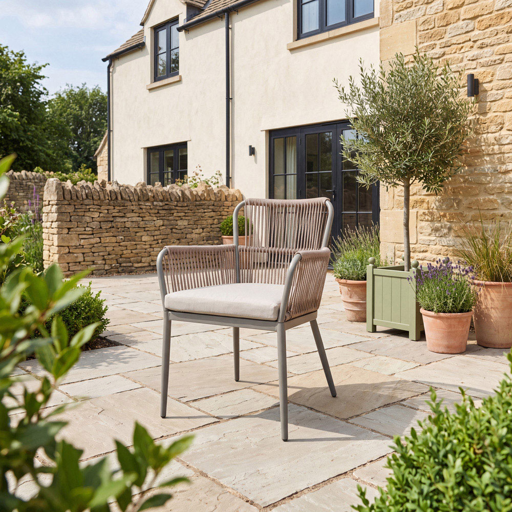 Artemis Home Westcott 6 Seater Brown Garden Dining Set Image 3