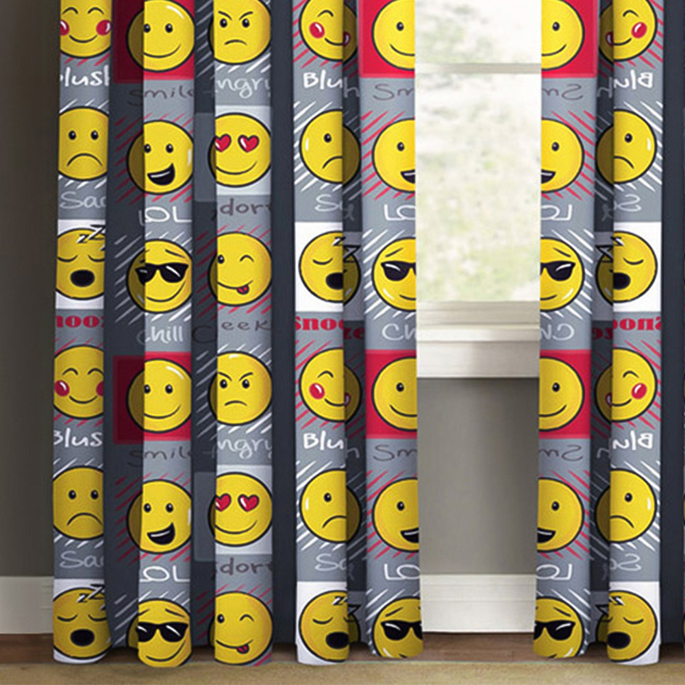 Velosso Expressions Grey Tape Top Curtains 168 x 183cm Image 3