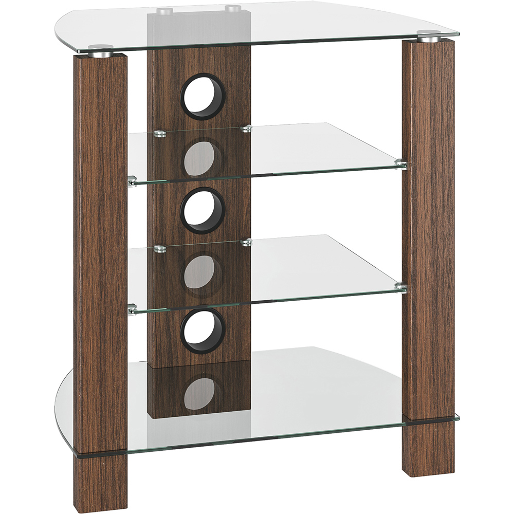 TTAP Walnut 4 Shelf HiFi Entertainment Rack Image 3