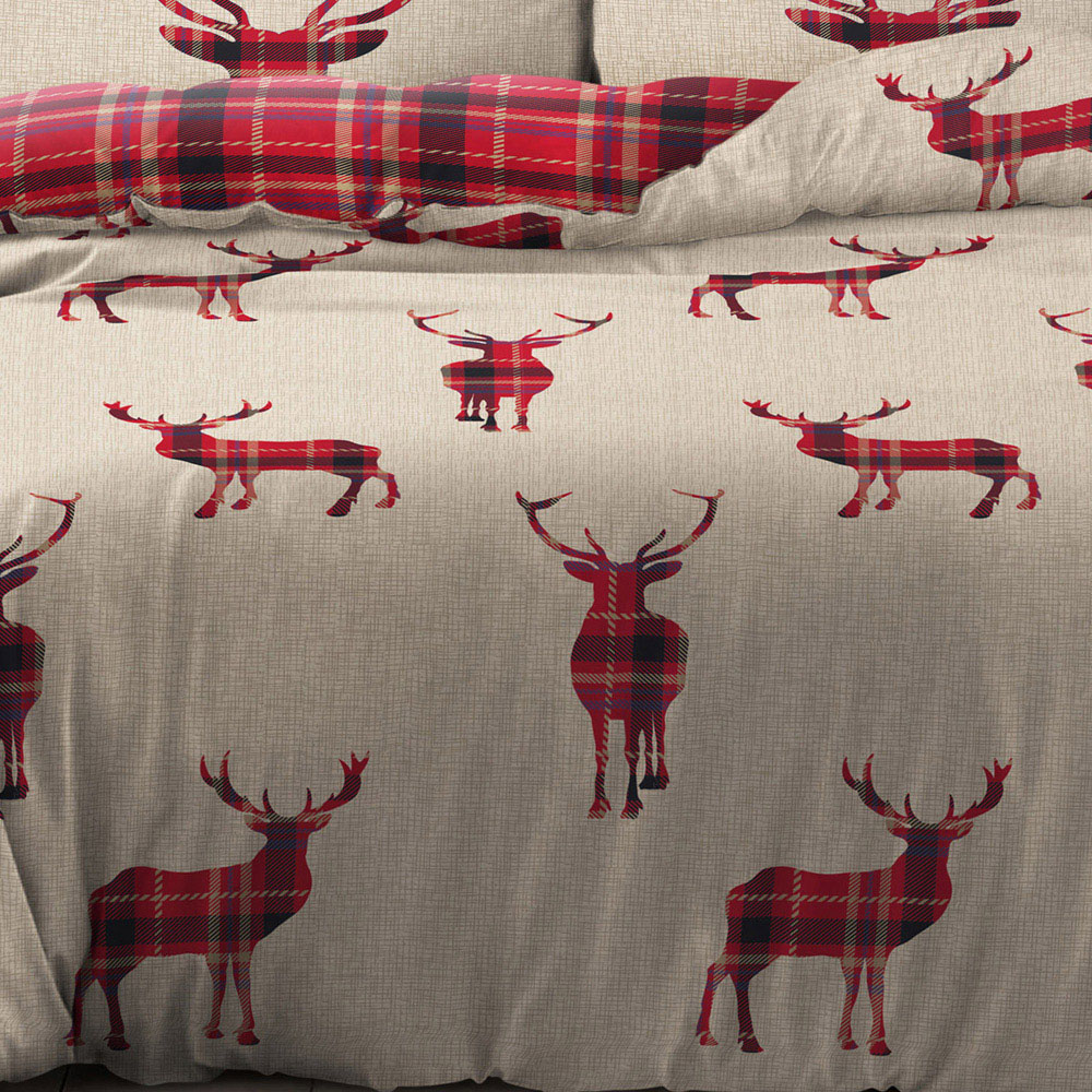 Velosso King Size Natural Stage Reversible Duvet Cover Set Image 4