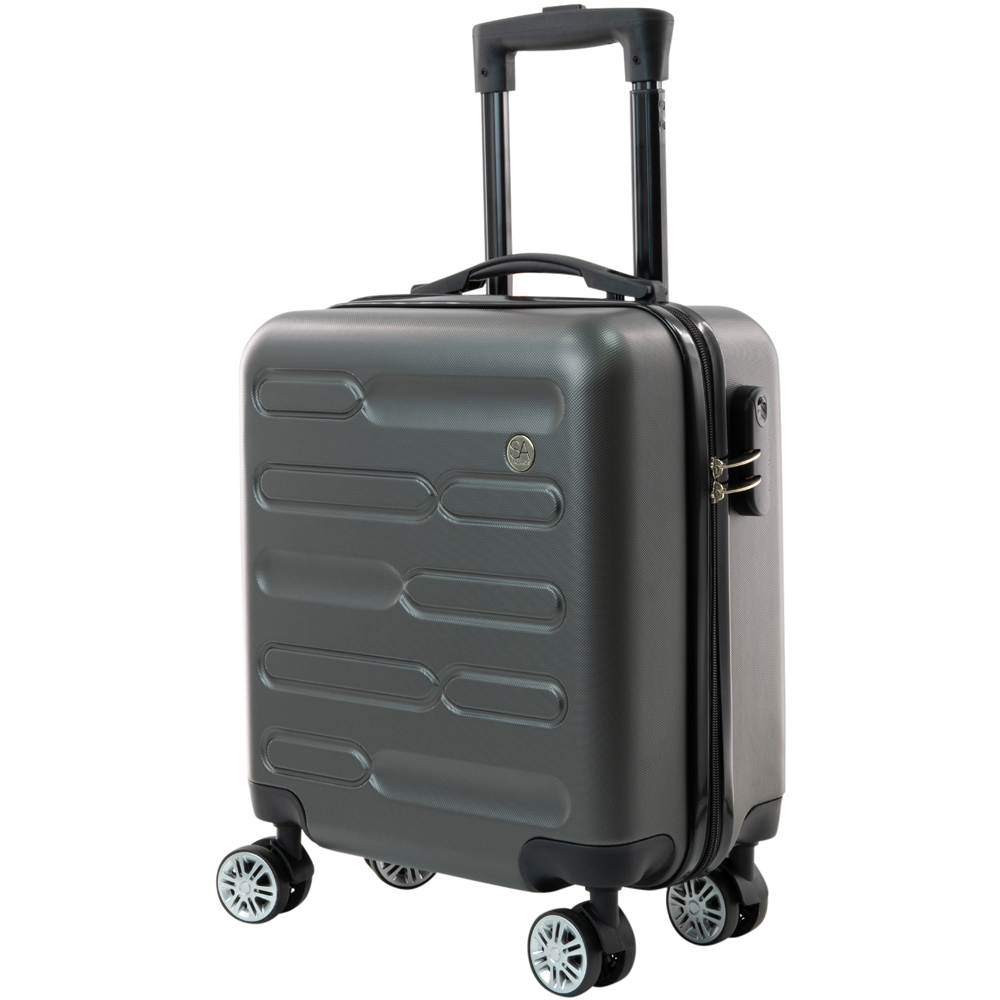 SA Products Grey Carry On Cabin Suitcase 45cm Image 1