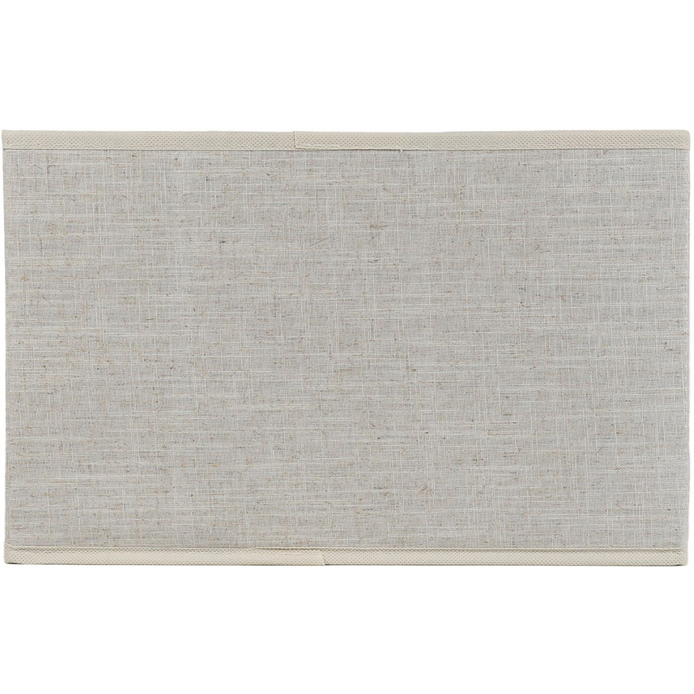 Large Cream Linen Storage Box Image 4