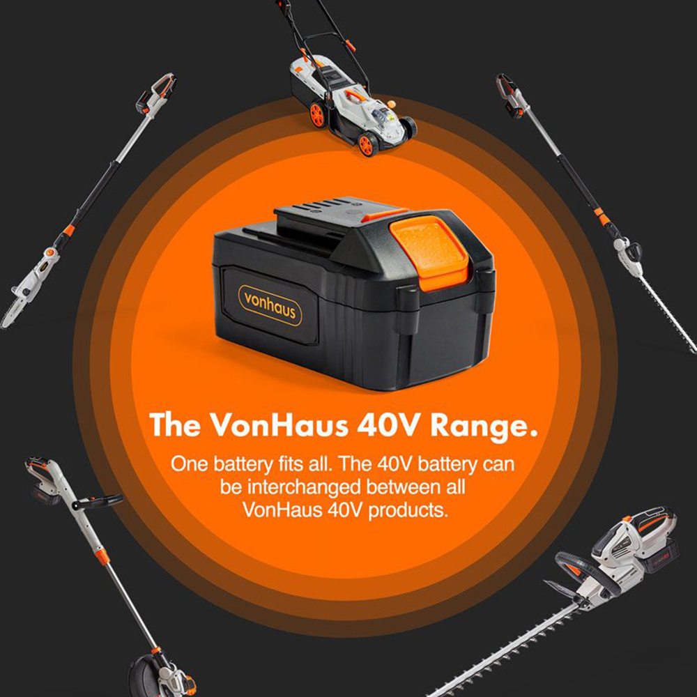 VonHaus 3500228 Cordless Hedge Trimmer 40V Image 8