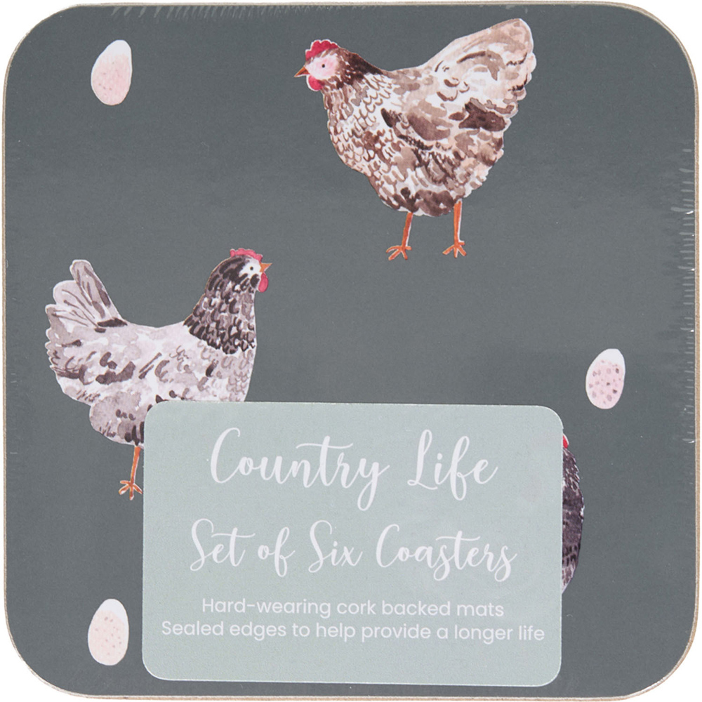 Pack of 6 Country Life Coasters Image 2