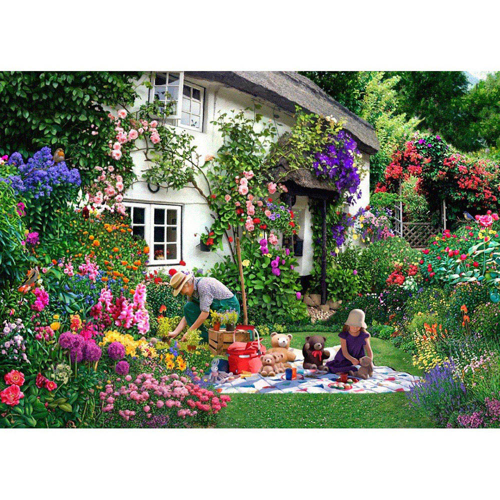 The House of Puzzles Teddy Bears Picnic 500 Piece Jigsaw Puzzle Image