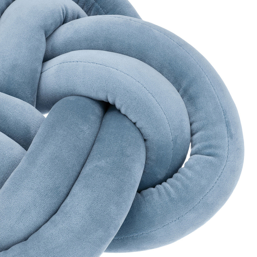 Living and Home Sky Blue Knotted Sofa Cushion 35 x 45cm 2 Pack Image 6