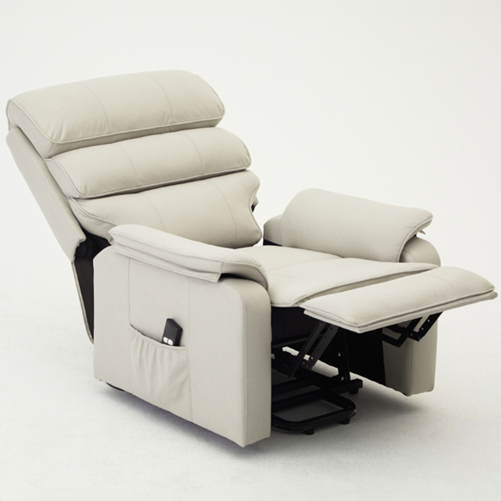 Home Detail Blair Light Grey Electric Recliner Chair Image 5