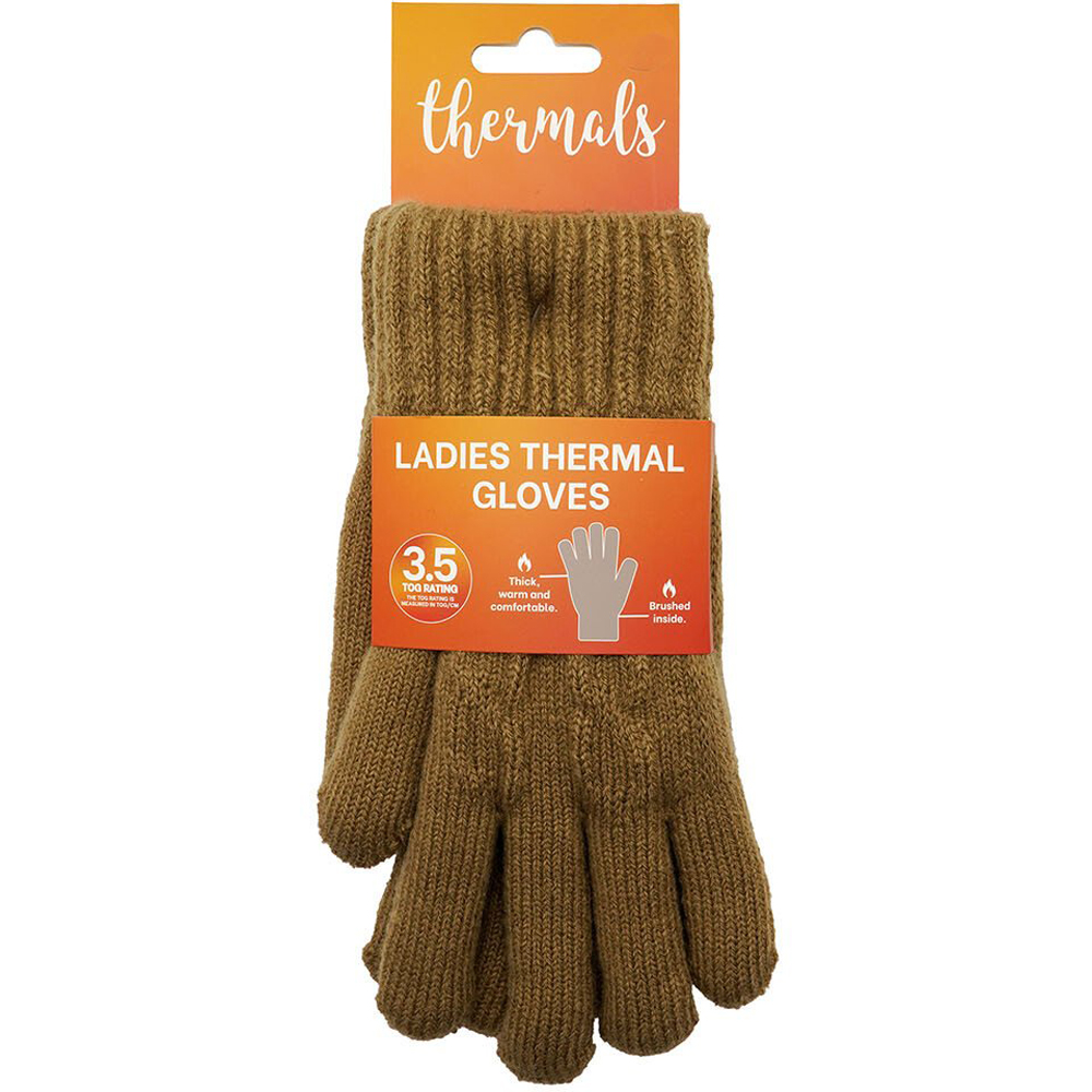 Ladies Assorted Thermal Gloves One Size - Multicolour Image 6