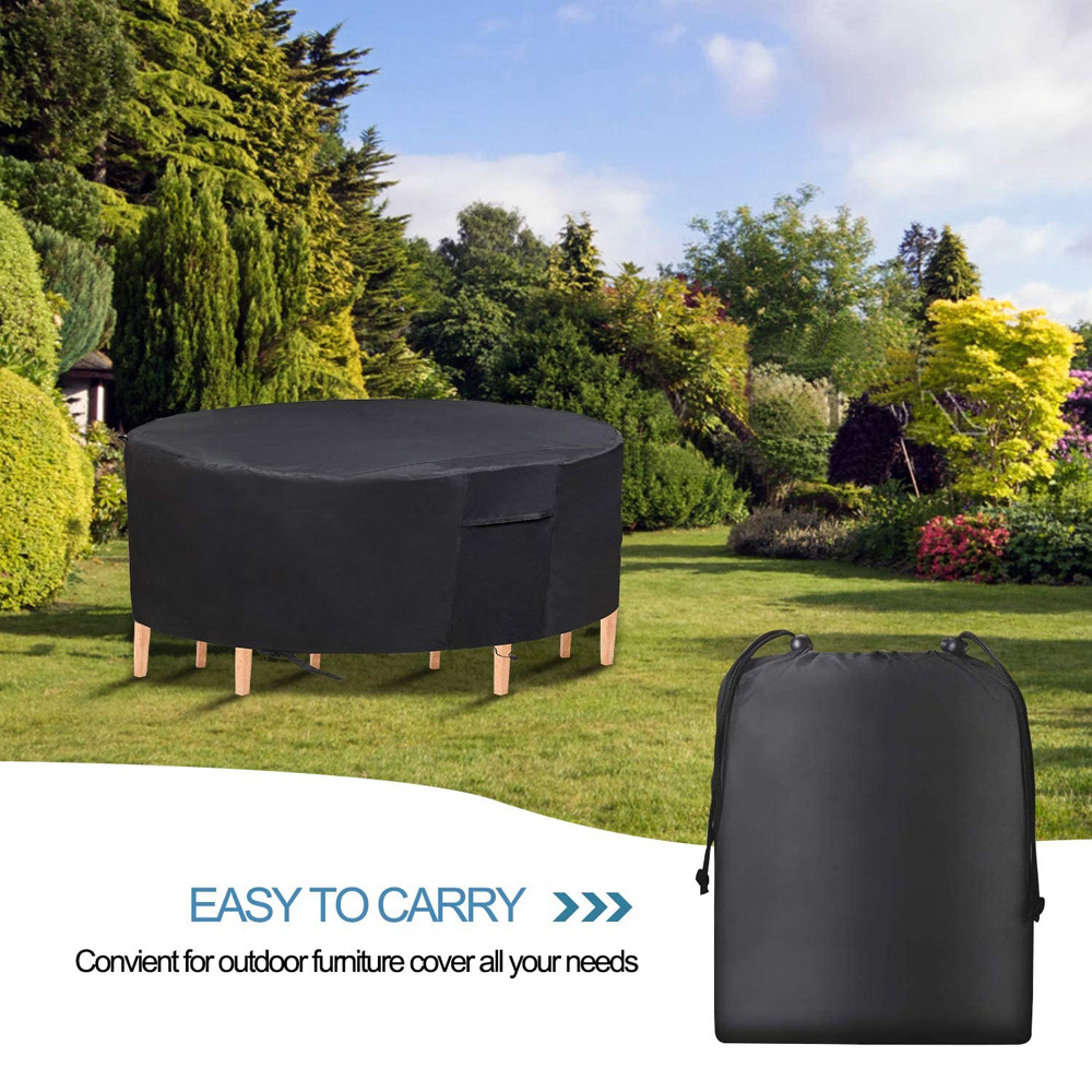 Furniture One 600D Oxford Fabric Outdoor Round Furniture Cover 248 x 90cm Image 3
