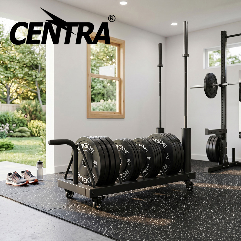 Traderight Centra Weight Plate Rack with Wheels Image 8