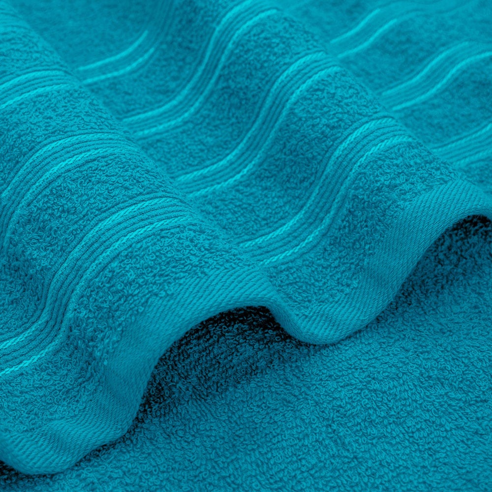 Velosso Hampi Cotton Teal Hand Towel Set of 2 Image 3