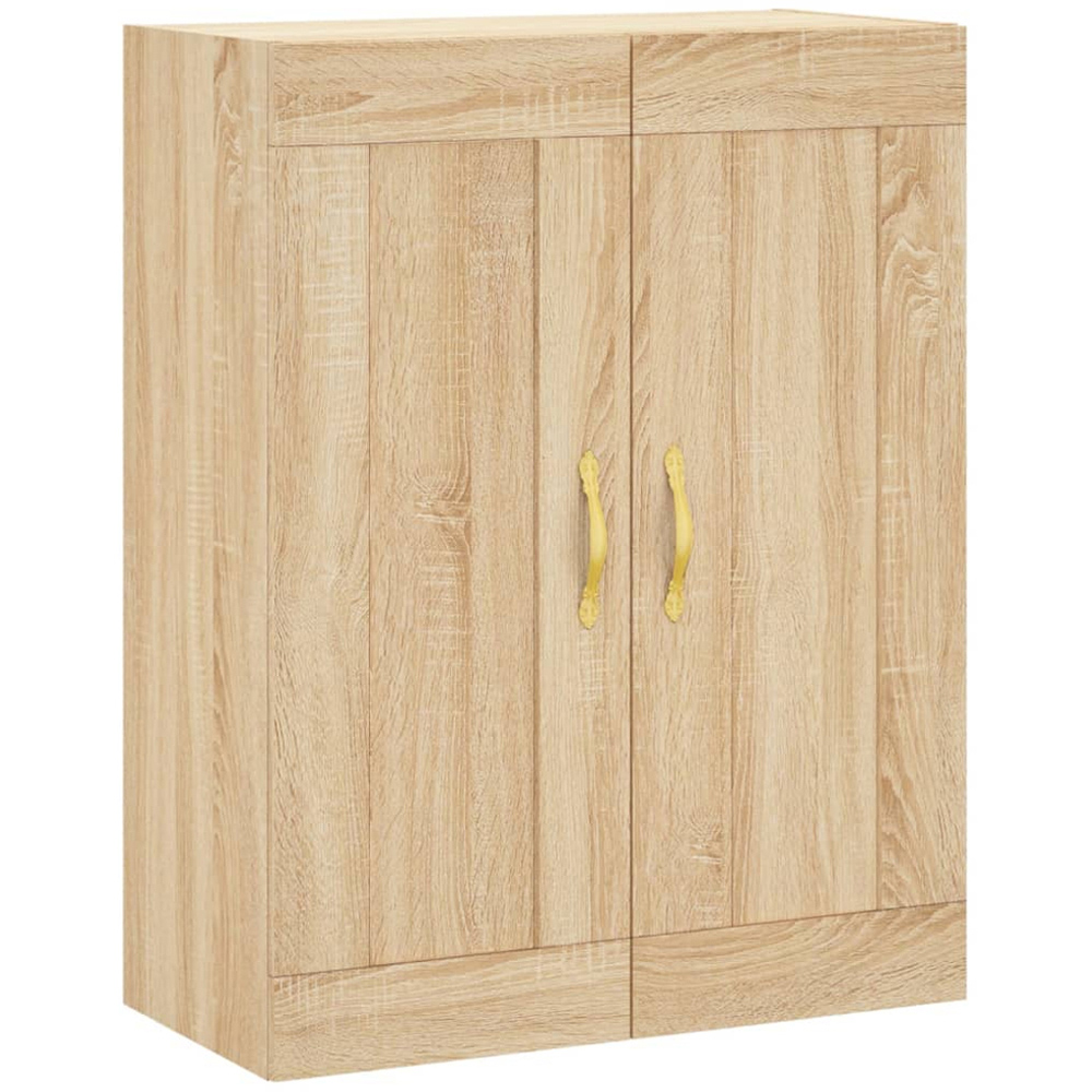vidaXL 2 Door Brown Sonoma Oak Wall Mounted Cabinet 2 Pack Image 5