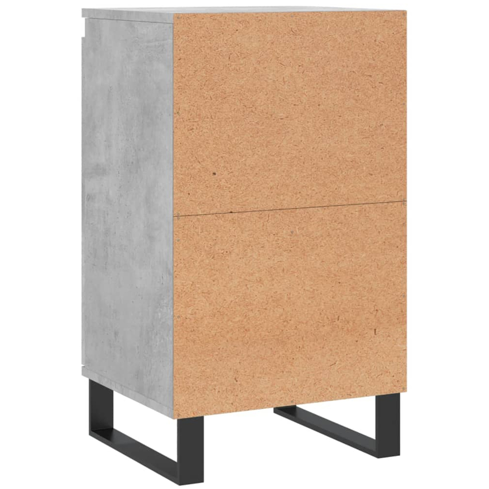 vidaXL Single Door Concrete Grey Sideboard Image 8