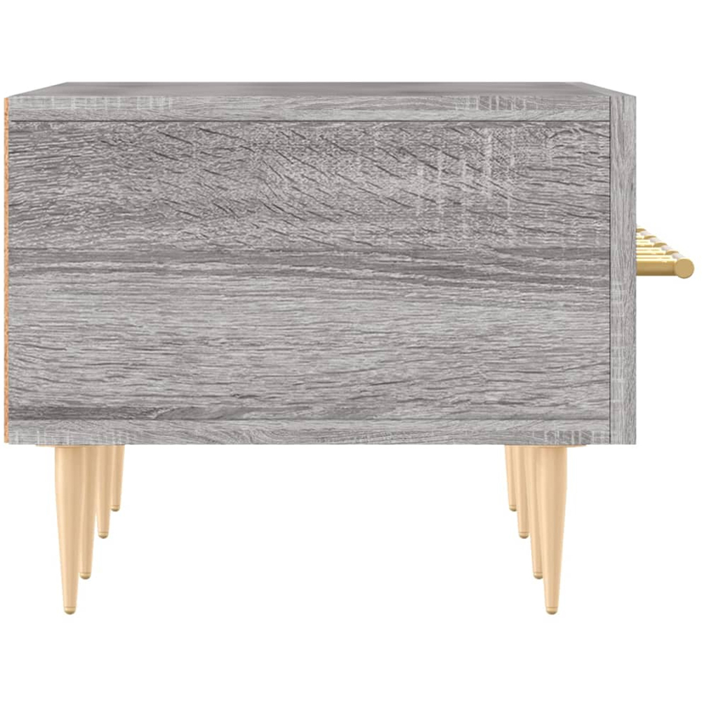 vidaXL 3 Drawer Grey Sonoma Wide TV Cabinet Image 7