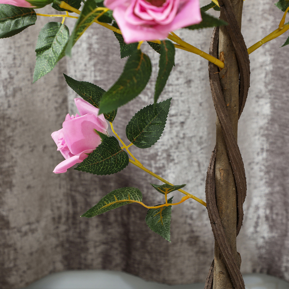 Portland Purple Rose Artificial Tree in Pot 90cm 2 Pack Image 4