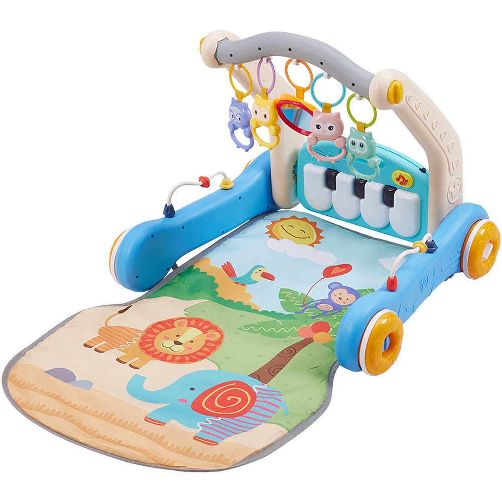 Living and Home 2 in 1 Baby Play Mat and Walker with Musical Keyboard Image 1